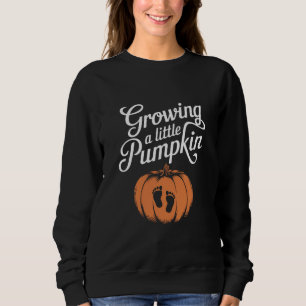 Sweatshirt Cultiver un petit citrouille automne grossesse