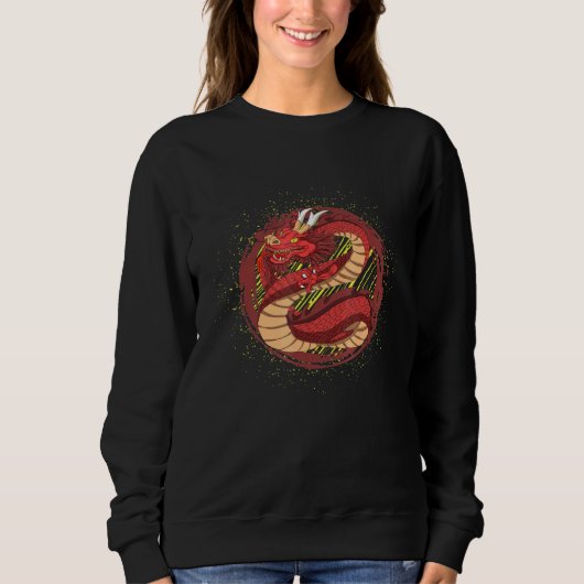 Sweatshirt Culture asiatique Chine Animal Mythique Créature D (Devant)