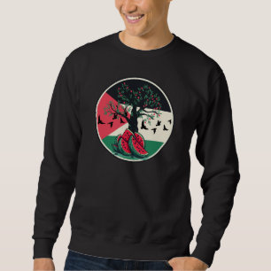 Sweatshirt culture palestienne pastèque palestine olivier