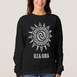 Sweatshirt Culture Sun Symbole Haka Kia Ora Danse Nouvelle-Zé