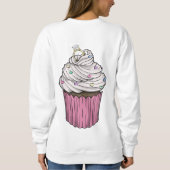 Sweatshirt Cupcake de proposition douce (Dos)
