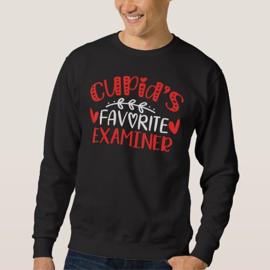 Sweatshirt Cupid S Examiner Favori Romance Couples Hommes Fem (Devant)