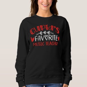 Sweatshirt Cupid S Musique Favorite Enseignant Romance Couple