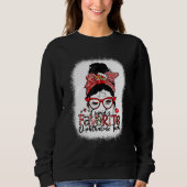Sweatshirt Cupid's Favorite Ophthalmic Tech Messy Bun Valenti (Devant)