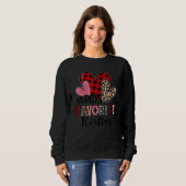 Sweatshirt Cupid's Favorite Realtor Three Hearts Valentine's  (Devant entier)