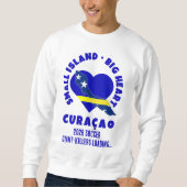 Sweatshirt CURAÇAO Big Heart Fun Custom 2026 Soccer (Devant)