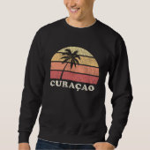 Sweatshirt Curaçao Vintage 70s Retro Throwback (Devant)