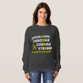 Sweatshirt CURE...Sweatshirt d'endométriose (Devant entier)