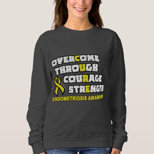Sweatshirt CURE...Sweatshirt d'endométriose (Devant)