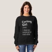 Sweatshirt Curling Girl (Devant entier)