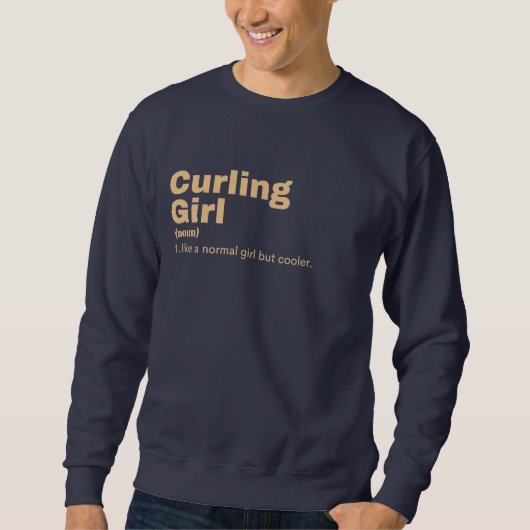 Sweatshirt Curling  Girl - Curling  (Devant)