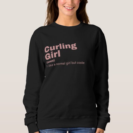 Sweatshirt Curling Girl - Curling (Devant)