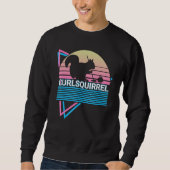 Sweatshirt Curling Stone Curling Player Retro Curlsquirrel (Devant)