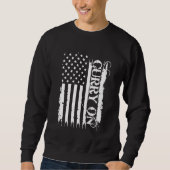 Sweatshirt Curry On United States Distressed with US Flag (Devant)