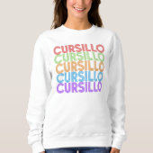 Sweatshirt Cursillo Pile Coloré de DeColores (Devant)