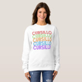 Sweatshirt Cursillo Pile Coloré de DeColores (Devant entier)