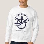 Sweatshirt Custom Captain Boat Nautical Gift (Devant)