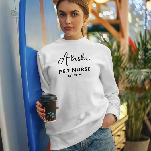 Sweatshirt Custom Cat Lover Script City Name Professional Pet