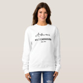 Sweatshirt Custom Cat Lover Script Name City Professional Pet (Devant entier)