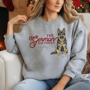 Sweatshirt Custom Christmas Holiday Club German Shepherd