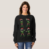 Sweatshirt Custom Face Christmas Elf Sweatshirt: Personalized (Devant entier)