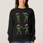 Sweatshirt Custom Face Christmas Elf Sweatshirt: Personalized (Devant)