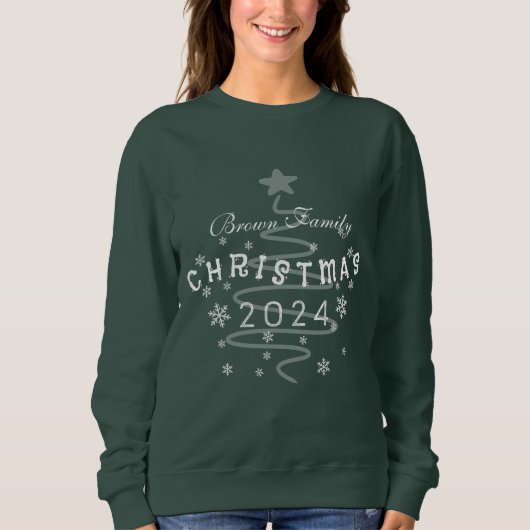 Sweatshirt Custom Family Christmas (Devant)
