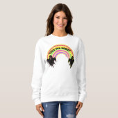 Sweatshirt Custom Halloween "Free the Booos" Spooky Rainbow  (Devant entier)