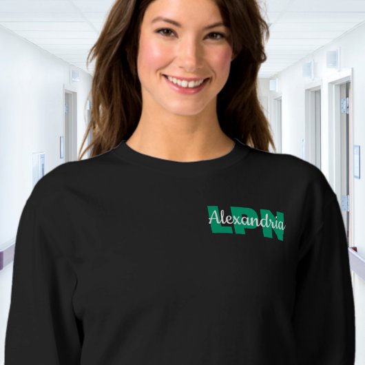 Sweatshirt Custom LPN Credentials with Name