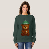 Sweatshirt Custom Name Bearista | Personalized Barista Bear | (Devant entier)