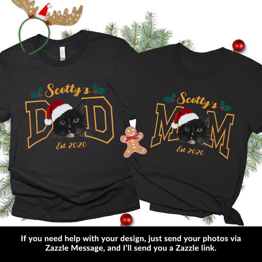 Sweatshirt Custom Pet Photo Face with Santa Hat Christmas