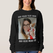 Sweatshirt Custom Photo and Text Women (Devant)