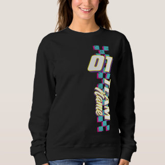 Sweatshirt Custom Retro 90s Race Team Number Shirt