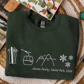 Sweatshirt Custom Ski Trip Family Friends Matching Group