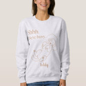 Sweatshirt Custom Sleeping Doodle Mom with Dog Name (Devant)