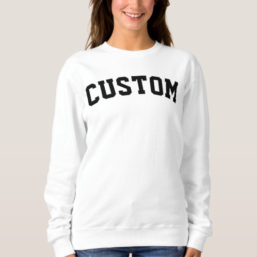 Sweatshirt Custom University College Letter Gift Crewneck (Devant)