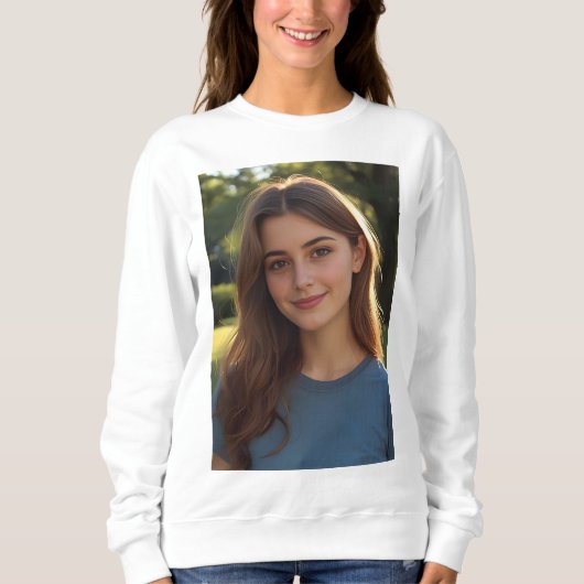 Sweatshirt Customized with two photos (Devant)