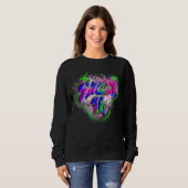 Sweatshirt Cute16e Anniversaire Graffiti Retro 1 (Devant entier)