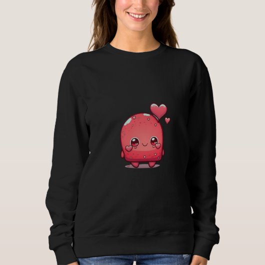 Sweatshirt Cute adorable unique Happy Valentine's Day buddies (Devant)