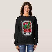 Sweatshirt Cute Airedale Terrier Camion Rouge Joyeux Noël Bl (Devant entier)