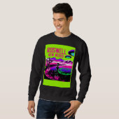 Sweatshirt Cute Alien in Area 51 UFOs (Devant entier)