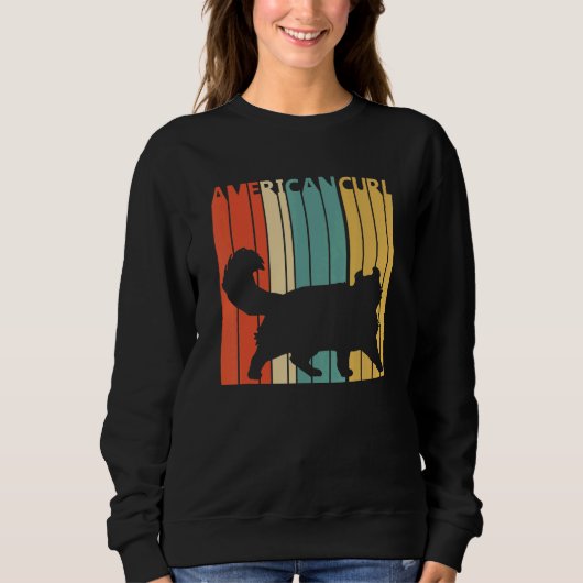 Sweatshirt Cute American Curl Cat (Devant)