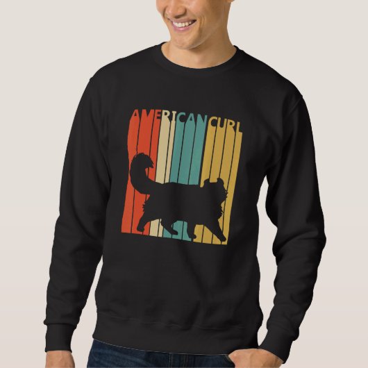 Sweatshirt Cute American Curl Cat (Devant)
