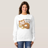 Sweatshirt Cute Amoureux des chats Animal Theme Cosy (Devant entier)