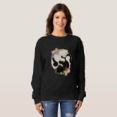 Sweatshirt Cute and Adorable Chinese Yin and Yang Cats Cat (Devant entier)