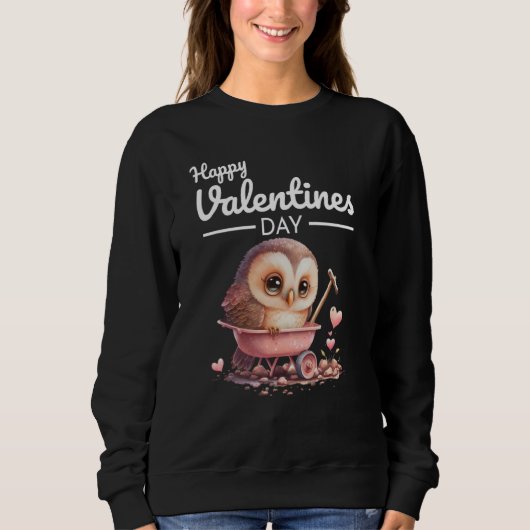 Sweatshirt Cute Animal Heart Panda Happy Valentine Day  59 (Devant)