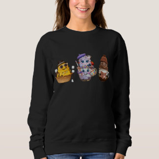 Sweatshirt Cute Artist Dessert Characters Kawaii Food Art
