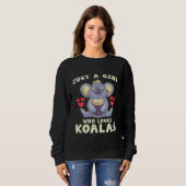 Sweatshirt Cute Australienne Koala Femmes Koala (Devant entier)