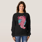 Sweatshirt Cute Axolotl Animal (Devant entier)