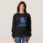 Sweatshirt Cute Axolotl Never Stop Wondering Axolotl Question (Devant entier)